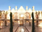 Grand bâtiment avec des arbres devant Mondrian Bordeaux Les Carmes Hôtel 5 étoiles
